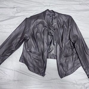 TORRID Women's Charcoal Leather Jacket